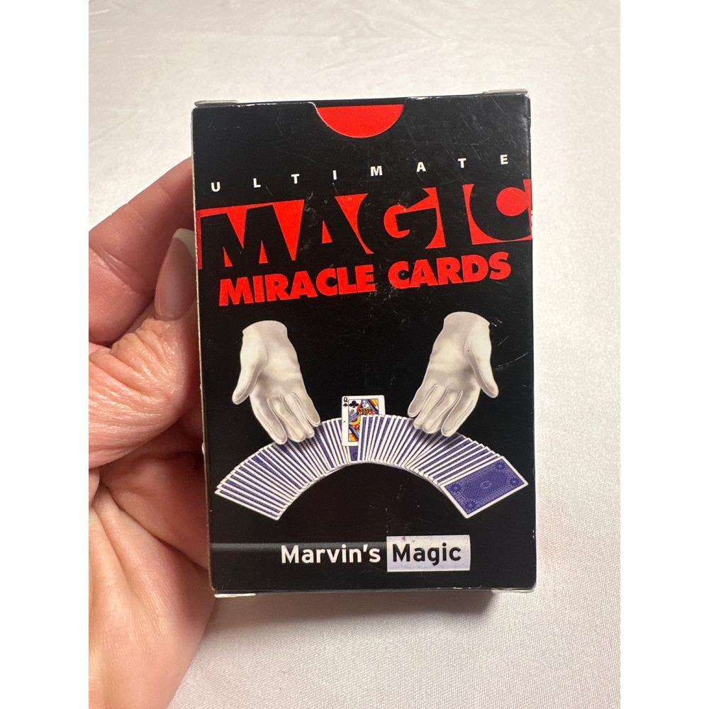 Marvin's Magic Ultimate Magic Miracle Cards Trick Deck Blue Patterned Back